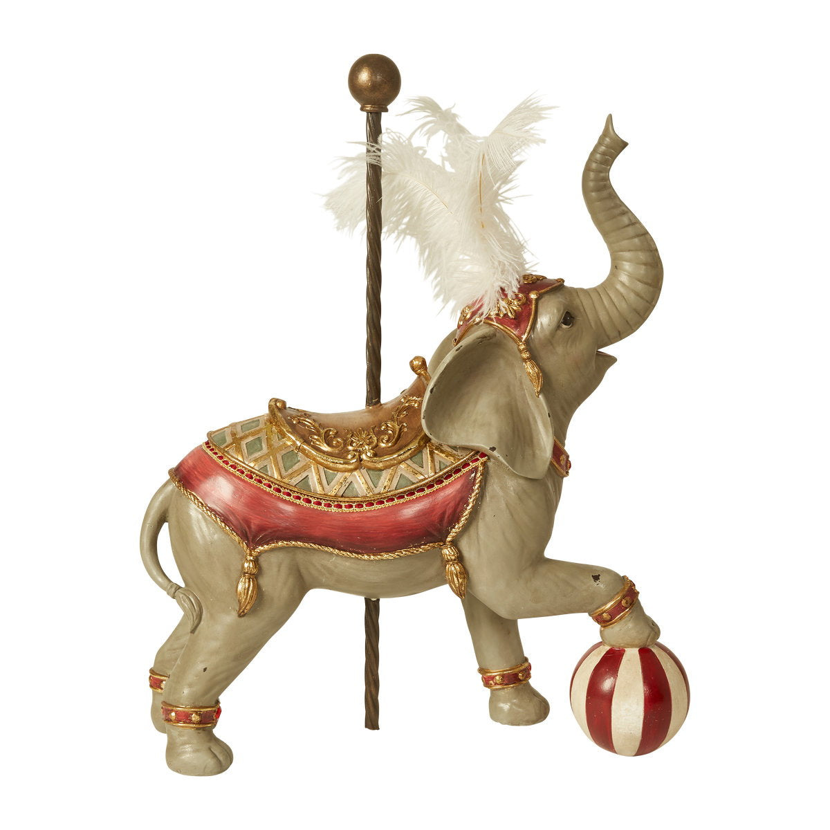Cirkus elefant H 54 cm Polyresin