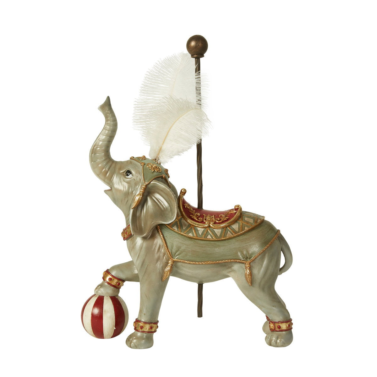 Cirkus elefant H 43 cm Polyresin