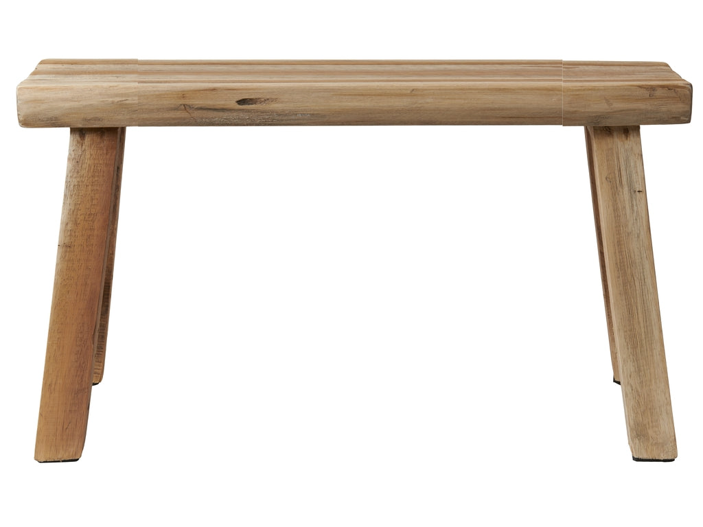 Bænk af genbrugstræ B 84 x D 29 x H 41 cm UNIKA