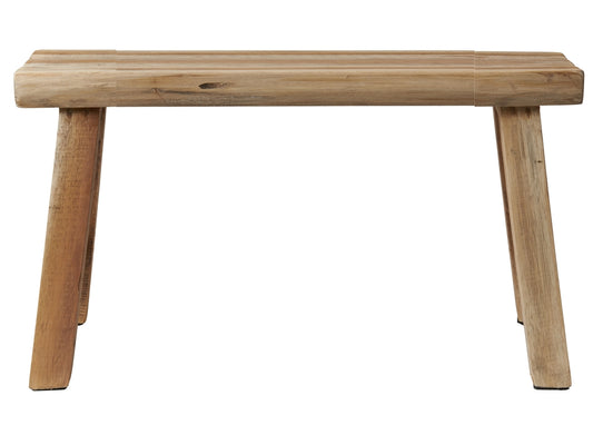 Bænk af genbrugstræ B 84 x D 29 x H 41 cm UNIKA