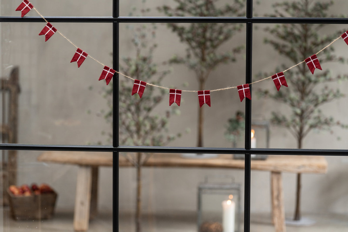 Flagranke med 11 flag L 225 cm