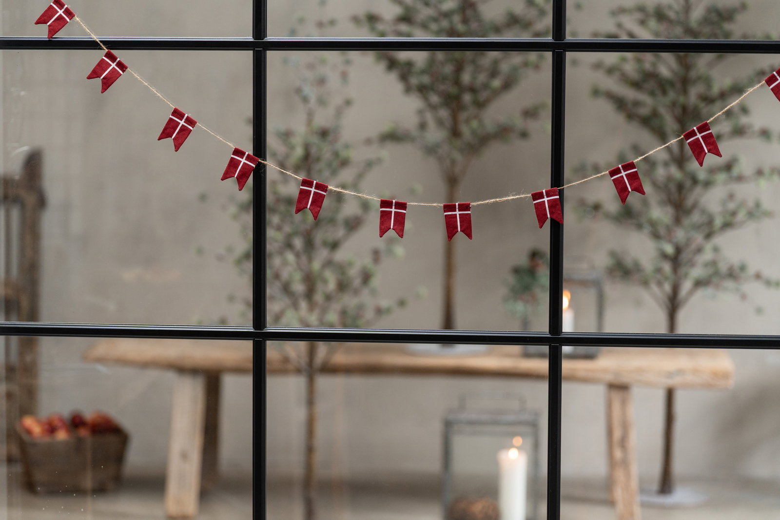 Flagranke med 11 flag L 225 cm