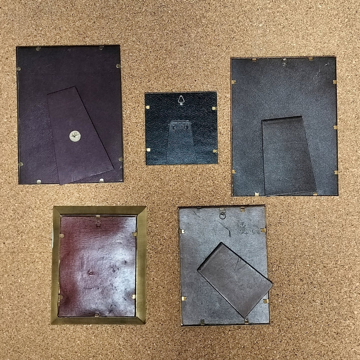 Secondhand - 5 stk. retro billedrammer (23) bagsiden