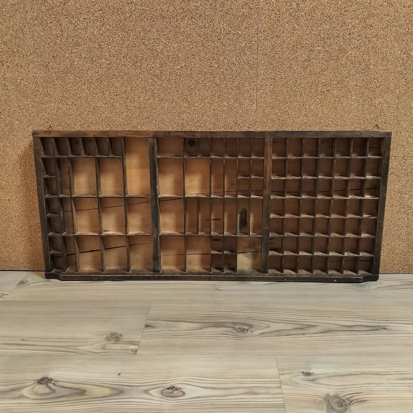 Secondhand - Gammel sættekasse B 82,5 x D 3,3/4,8 x H 36,5 cm