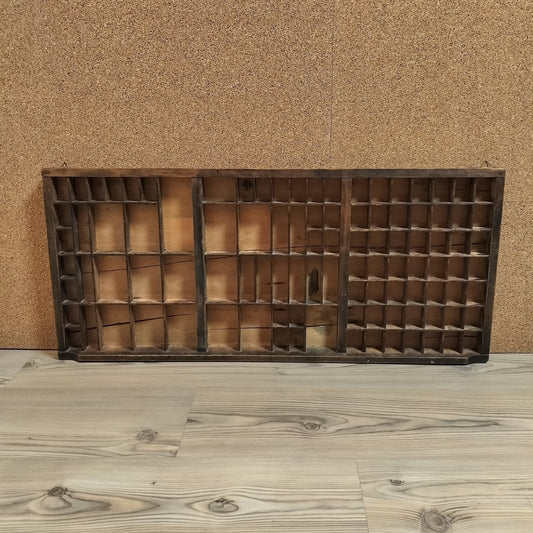 Secondhand - Gammel sættekasse B 82,5 x D 3,3/4,8 x H 36,5 cm