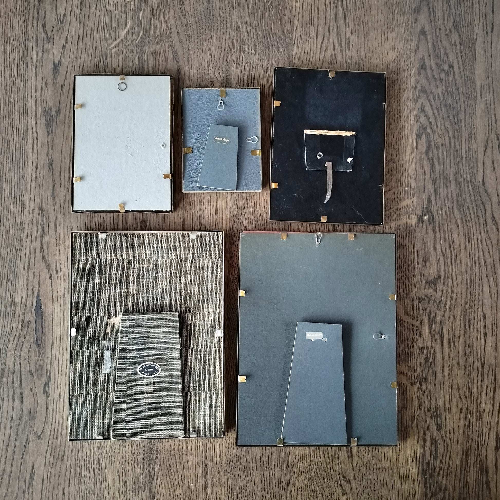 Secondhand - 5 stk. retro billedrammer (22)-bagside