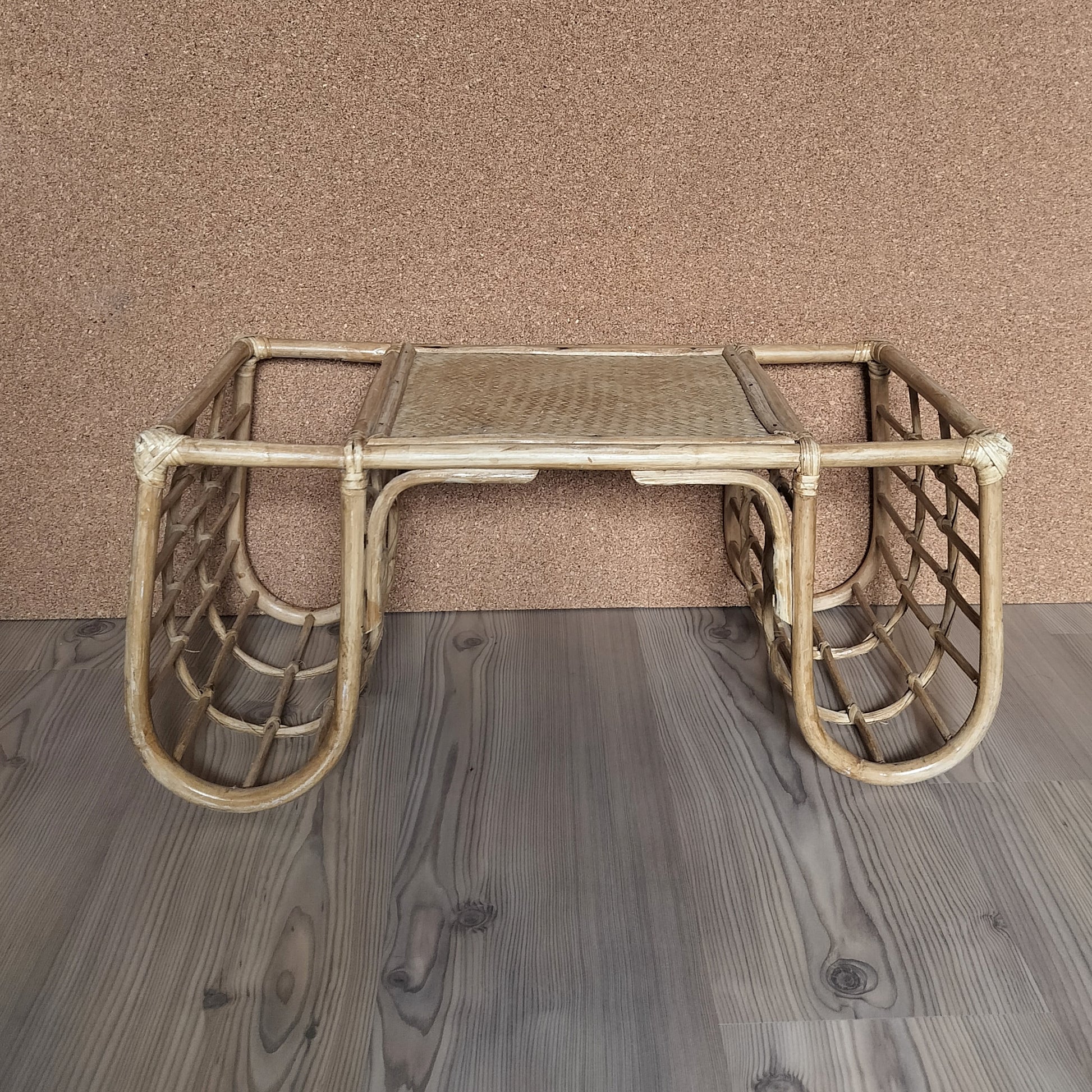 Secondhand - Vintage bambus bakkebord / sengebakke