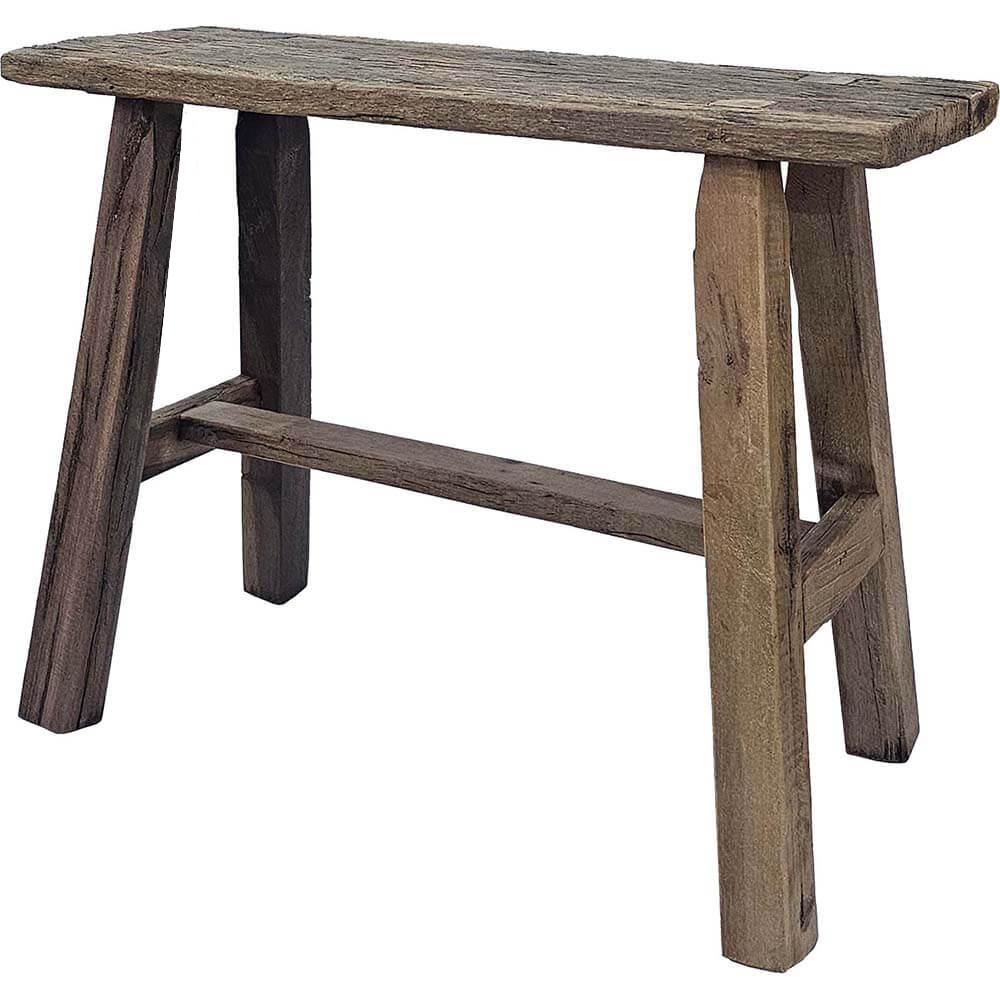 Træskammel/bænk H 44 x L 40 x D:28 cm model Veng
