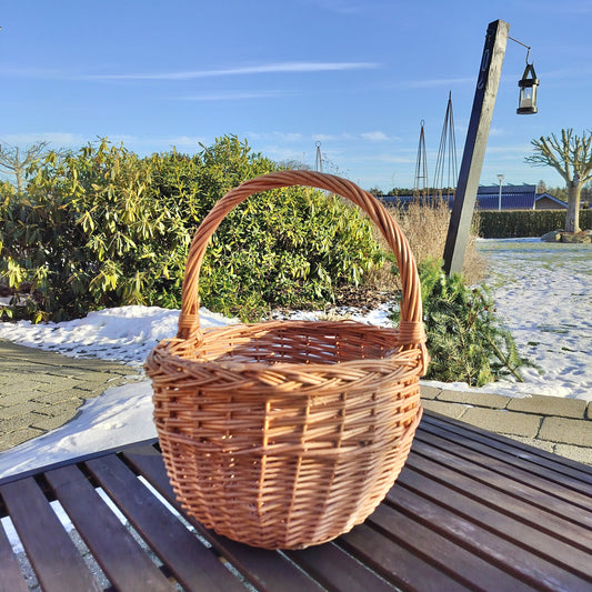 Bykurv rund af kogepil Ø 32 x H 22 cm