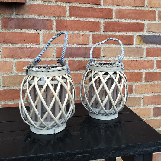 Lanterne sæt á 2 stk, Ø 18 cm x H 20 cm