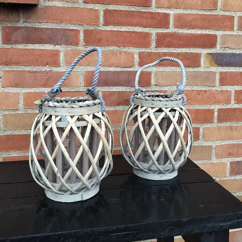 Lanterne sæt á 2 stk, Ø 18 cm x H 20 cm