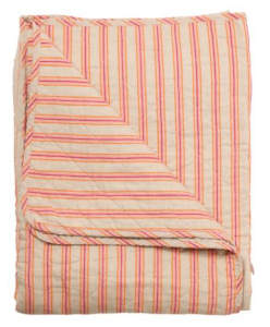 Au Maison - Quilt Ethnic stribet i sand/pink/orange 140 x 180 cm