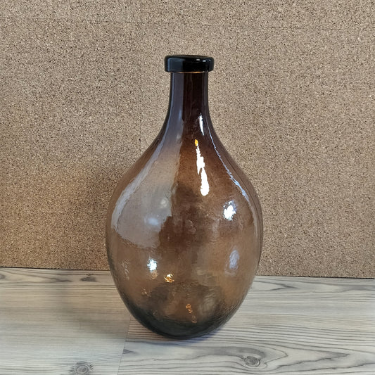 Secondhand - Glasballon brun H 44 cm