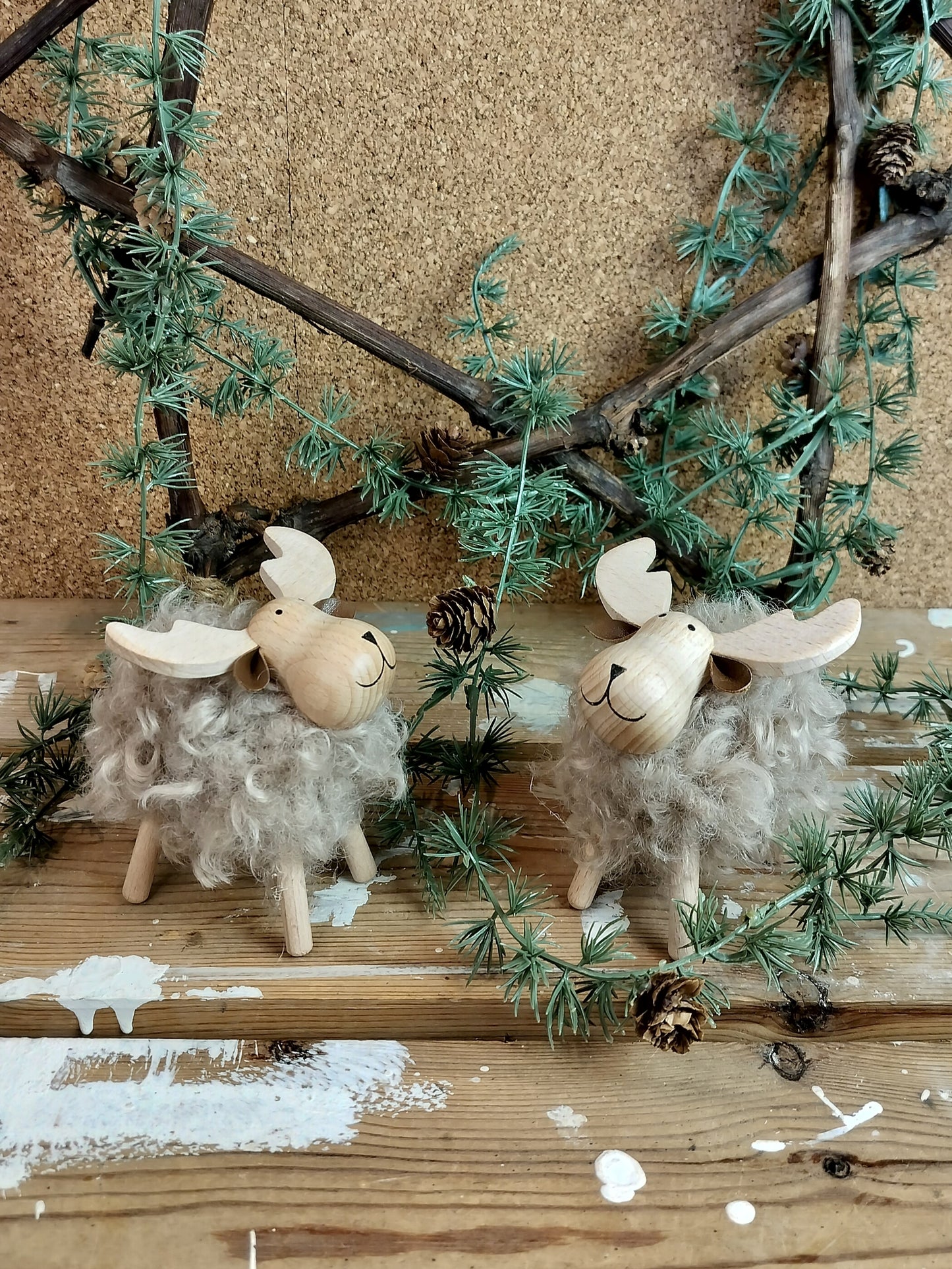 elge med brun pels 2 stk.