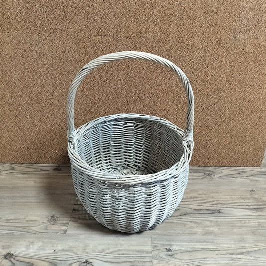 Kurv rund med hank - Stor Ø 36 x H 24,5 cm