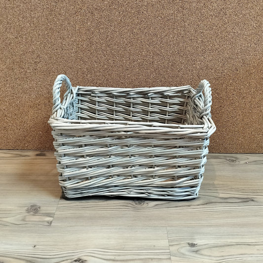 Fletkurv i pil - Small L 37,5 × B 25,5 × H 22 cm.