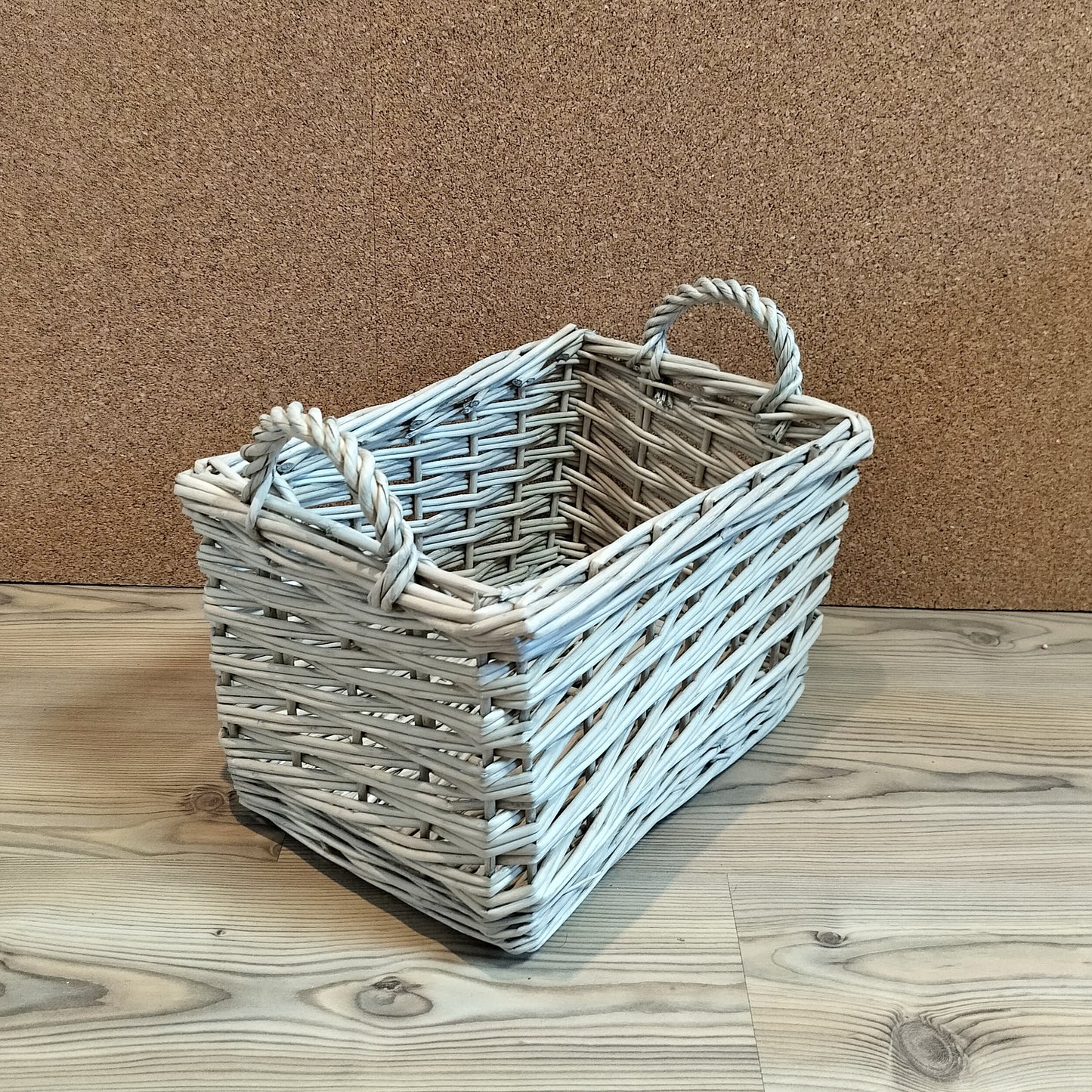 Fletkurv i pil - Small L 37,5 × B 25,5 × H 22 cm.