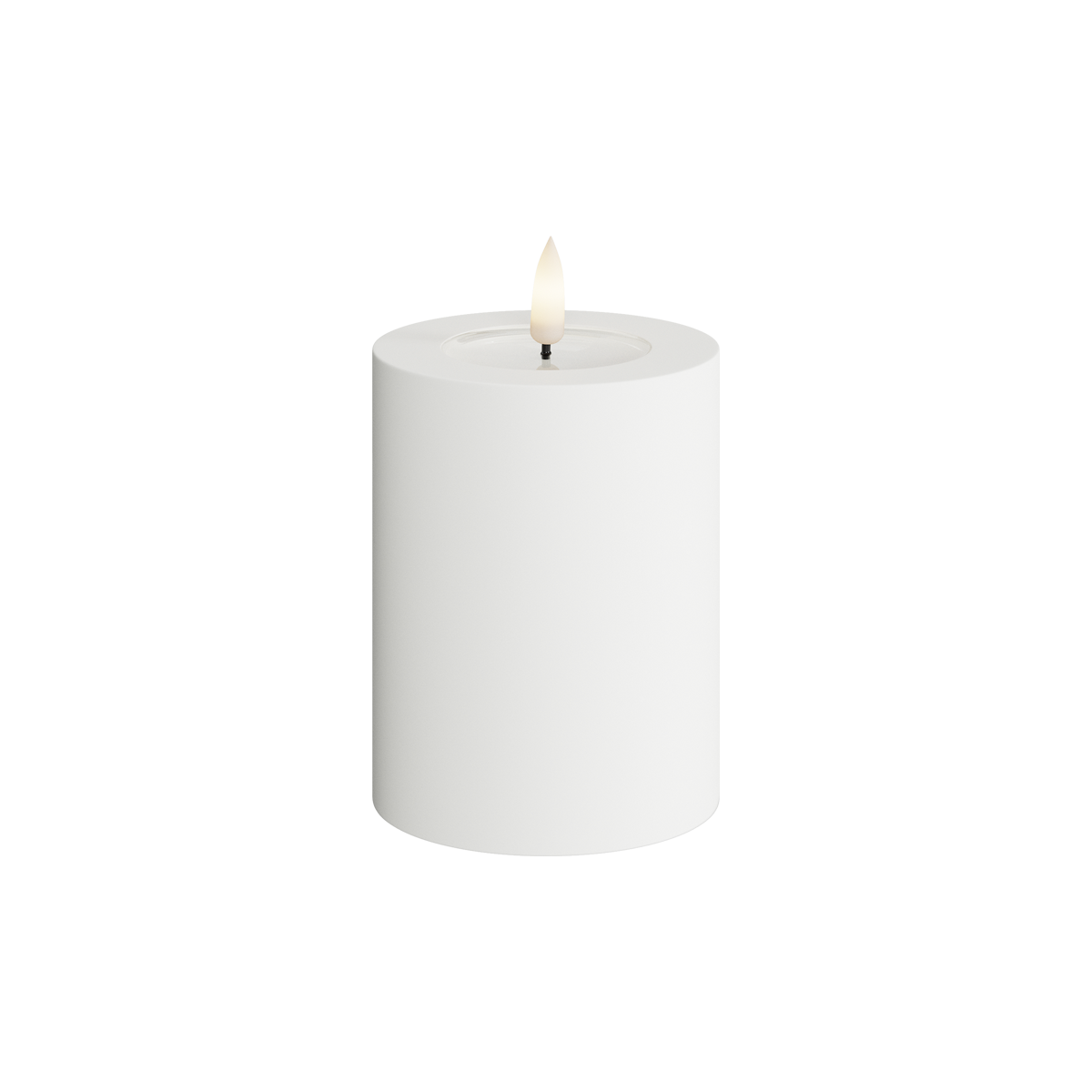 Udendørs Bloklys Ø 7,5 x 10 cm i hvid