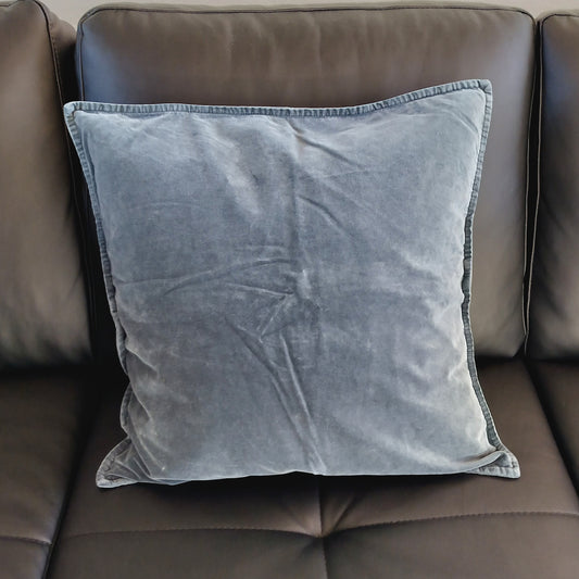 Ib Laursen - Pudebetræk Velour SPRUCE BLUE 52 x 52 cm