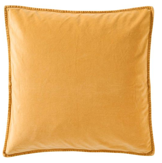 Ib Laursen - Pudebetræk Velour HARVEST YELLOW 52 x 52 cm