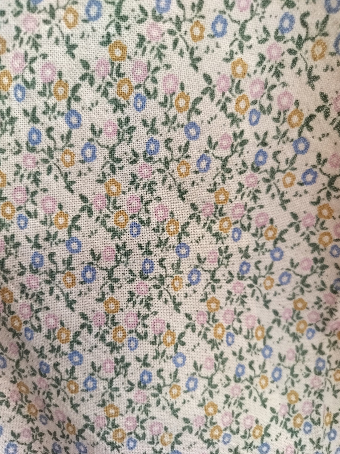 Ib Laursen - Viskestykker Silje naturfarvet med farvede små blomster 2 stk.