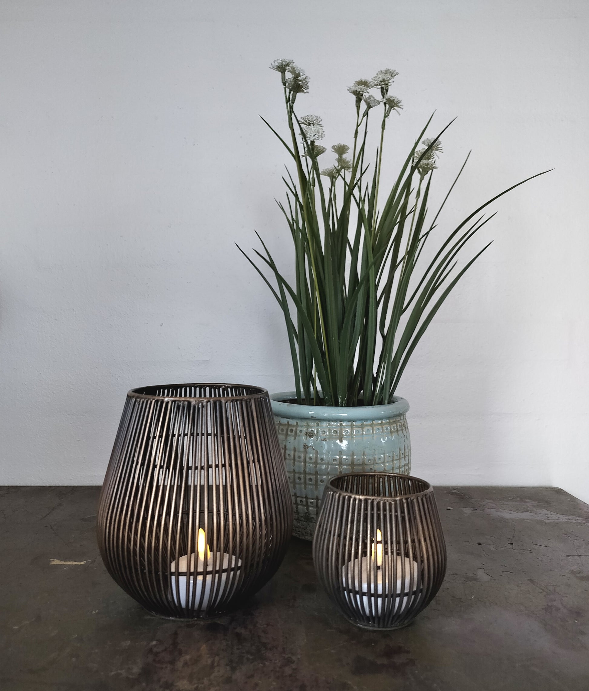 Ib Laursen - Helsinki Hurricane Lanternesæt messing look