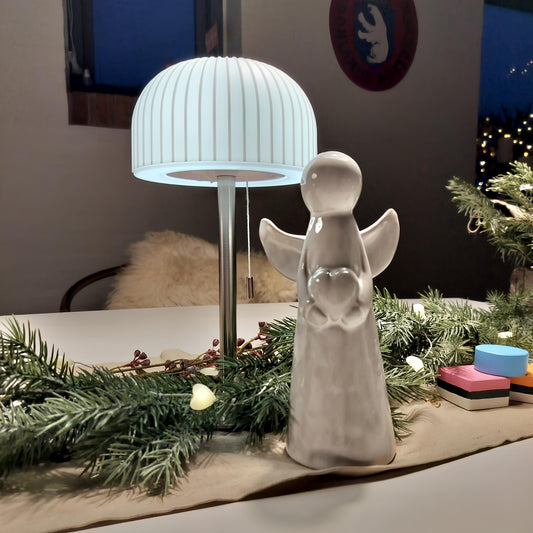 Engel af keramik Stor B 9,5 x H 20 cm