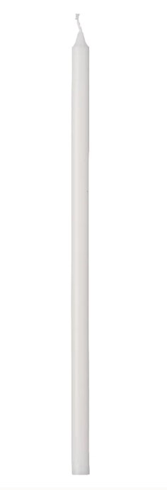Ib Laursen - Kertelys 8 stk. Ø 1,3 x H 30 cm, farve HVID