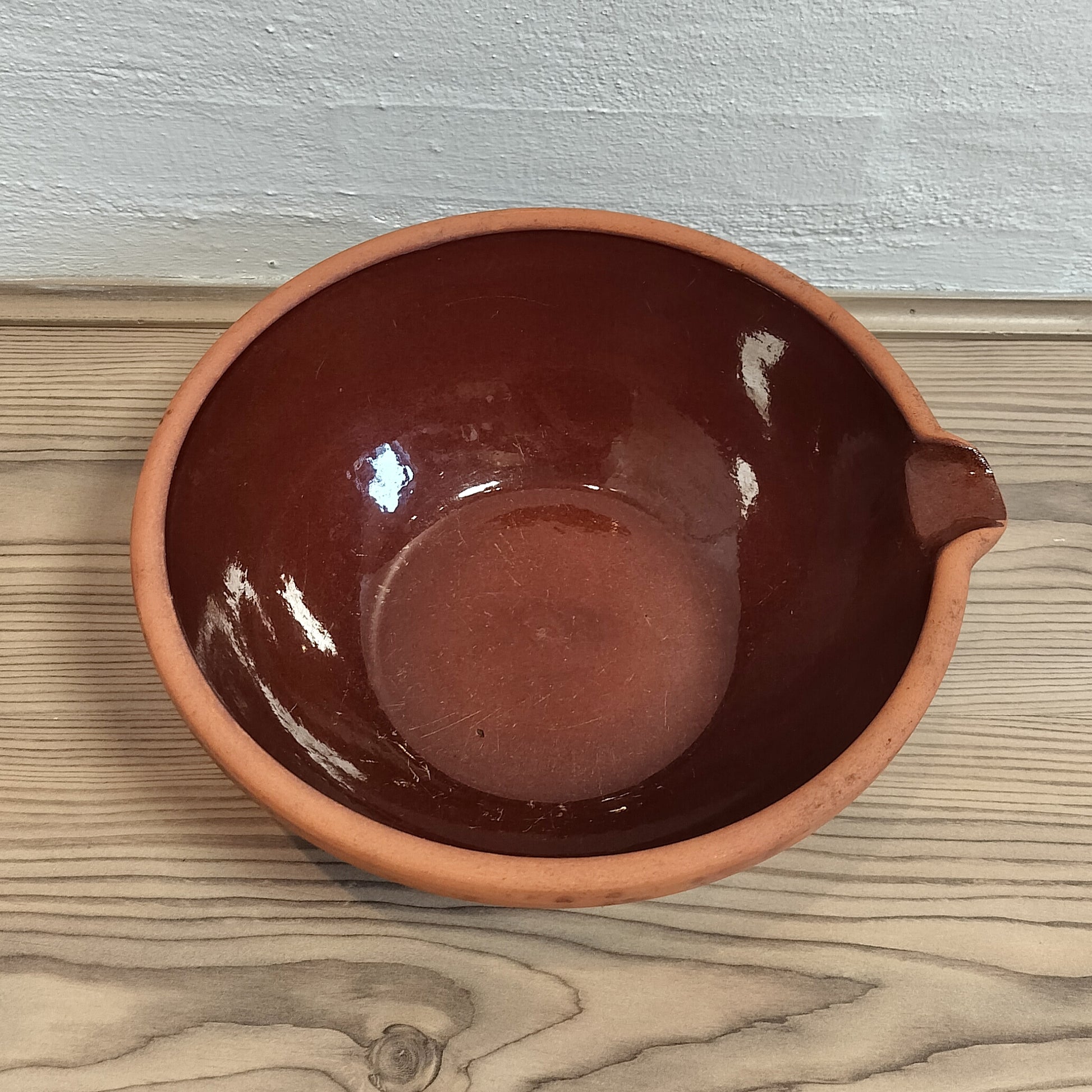 Secondhand - Lerfad fra Knabstrup Ø 27/29 x H 10,5 cm