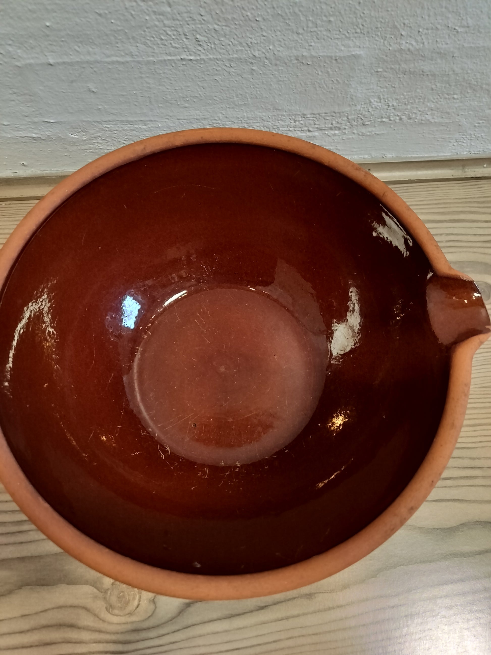 Secondhand - Lerfad fra Knabstrup Ø 27/29 x H 10,5 cm