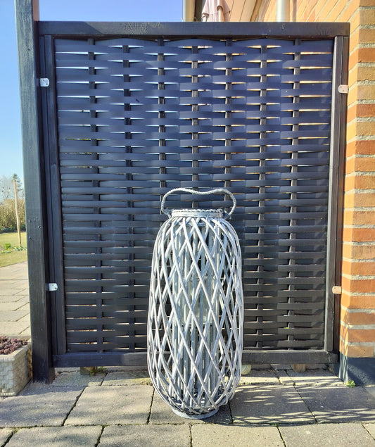 Lanterne grå H 70 x Ø 31 cm