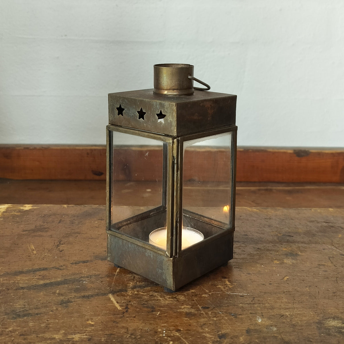 Ib Laursen - Lanterne med stjerner i toppen H 14,3 cm