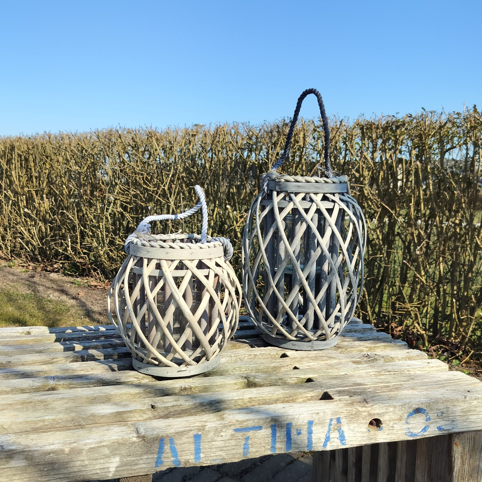 Lanterne sæt H 20/30 cm