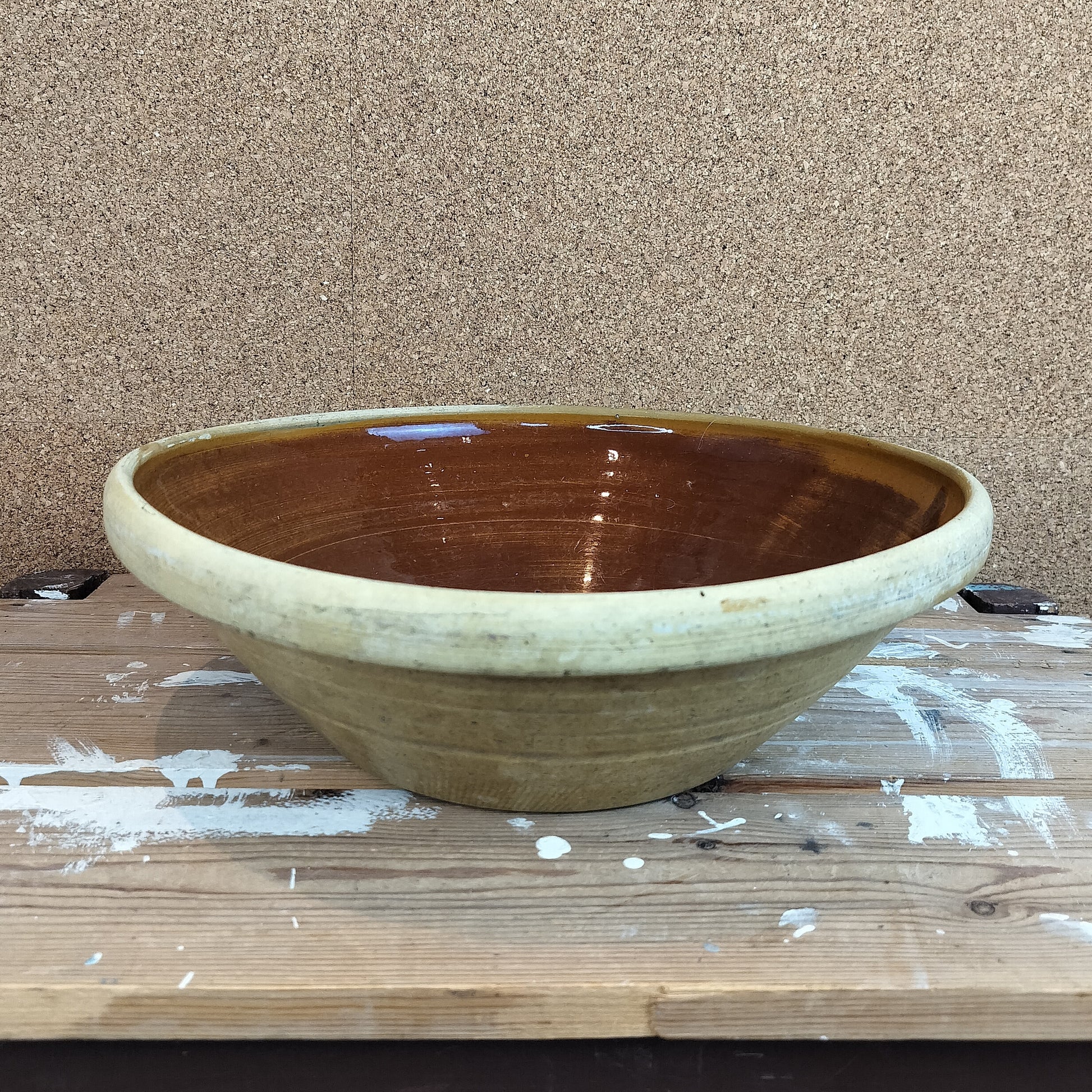 Secondhand - Lerfad Ø 34,5 x H 10,5 cm