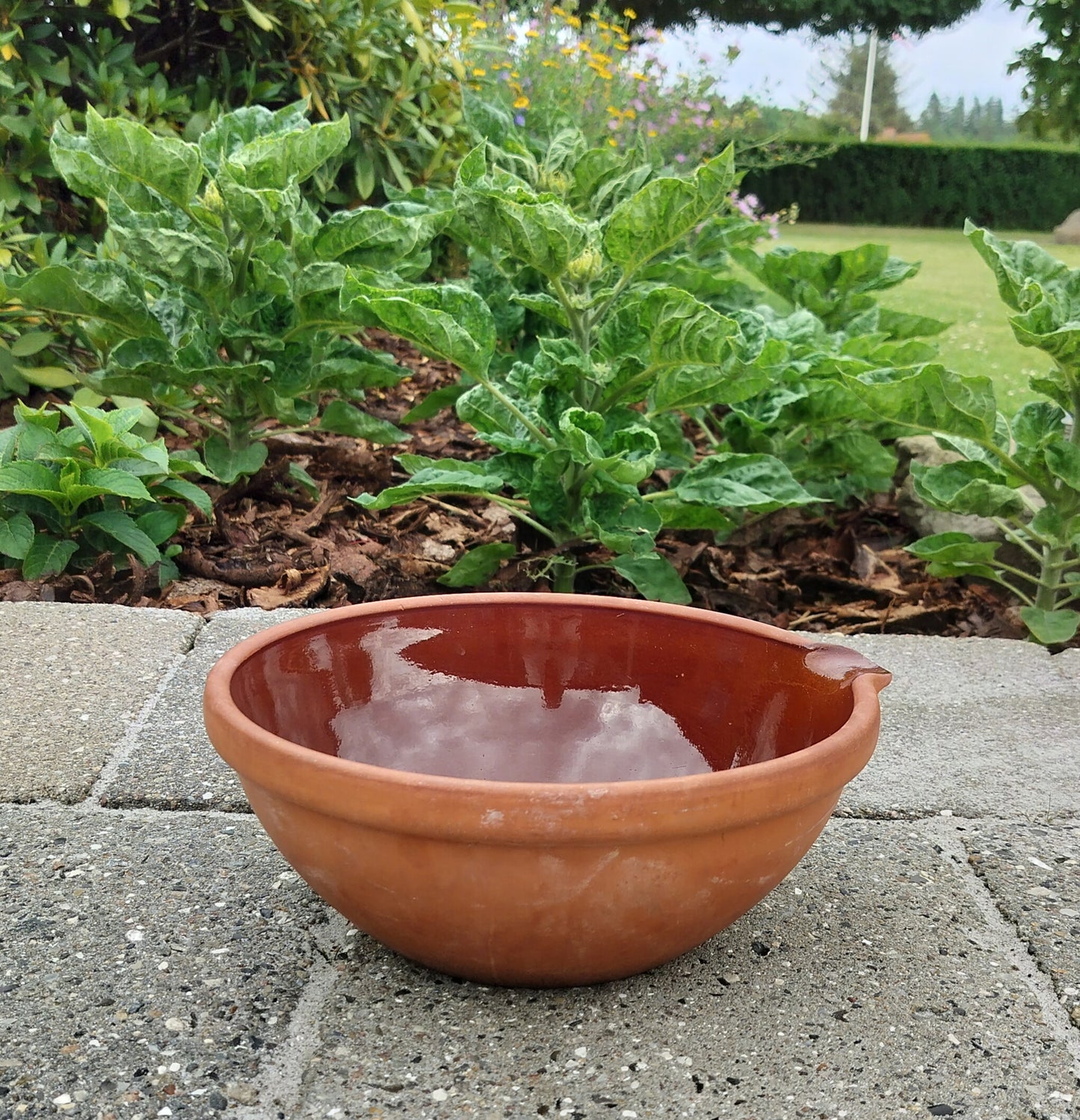 Secondhand - Lerfad fra Knabstrup Ø 27/28,5 x H 10,5 cm