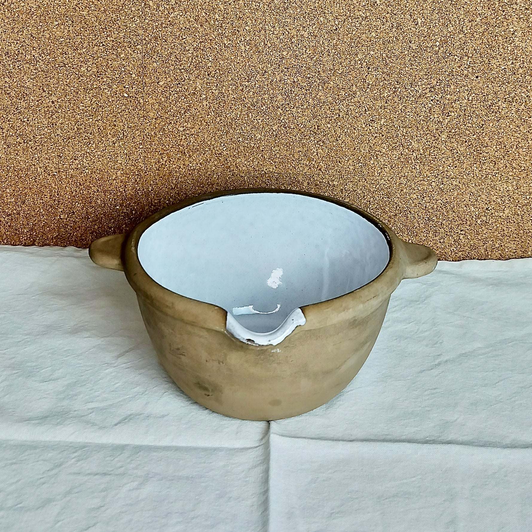 Secondhand - Lerskål Ø 21/25,5 x H 11 cm