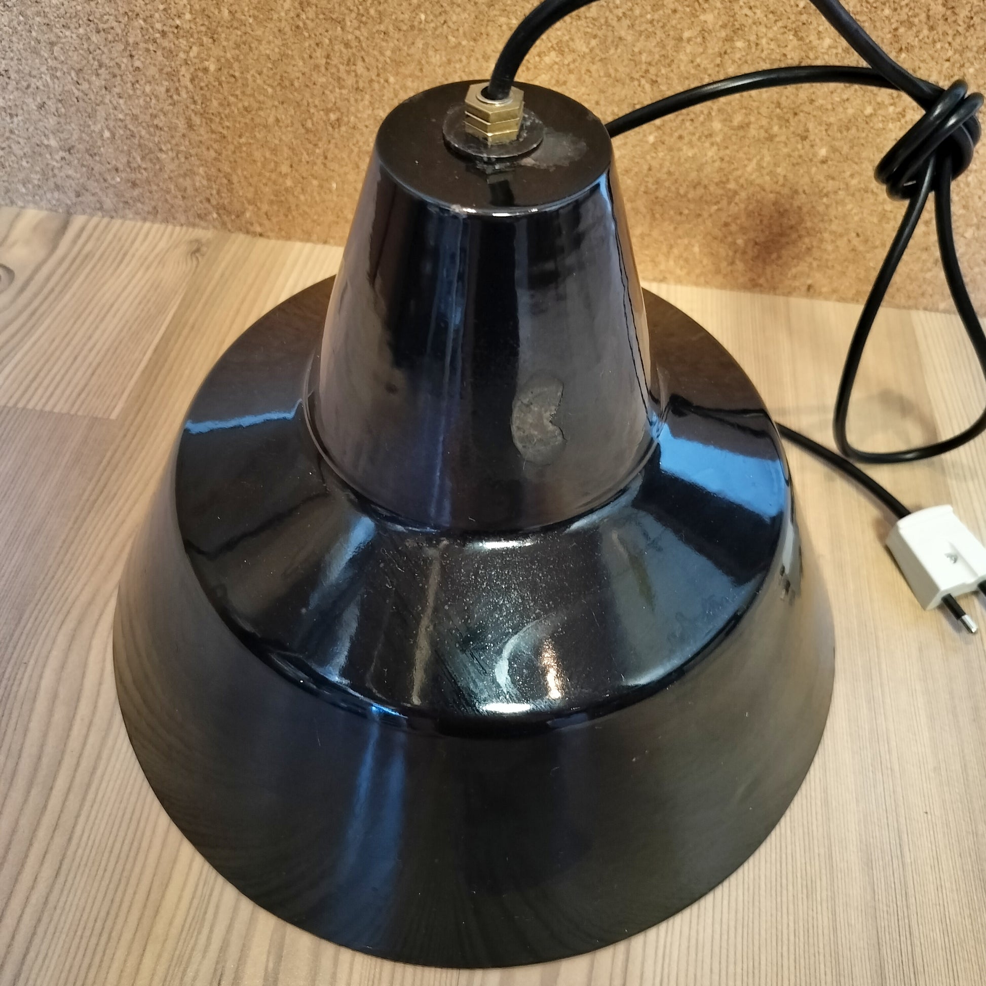 Secondhand - sort industrilampe (lille)