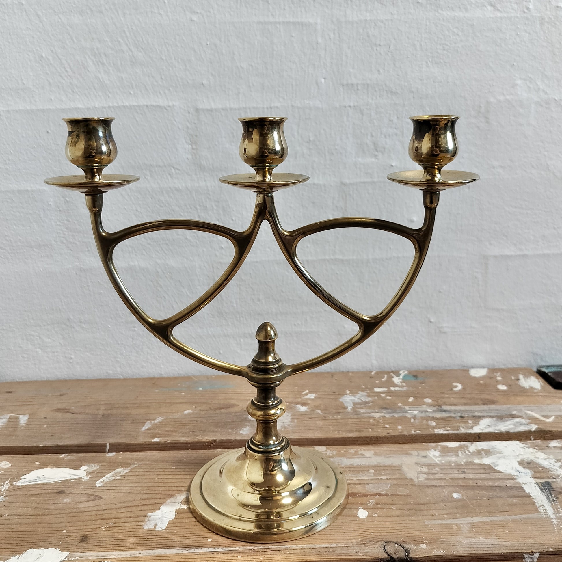 Secondhand - Lysestage 3-armet fra Skultuna