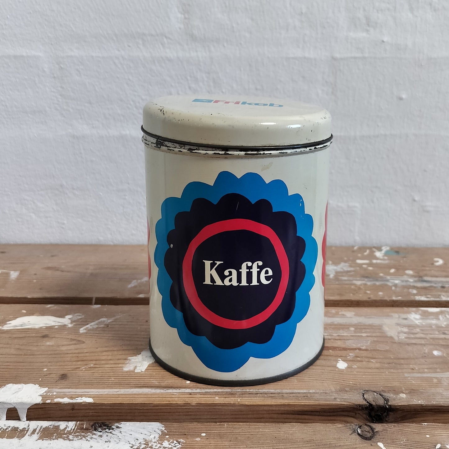 Secondhand - Retro Kaffedåse FRIKØB Ø 11 x H 14,5 cm