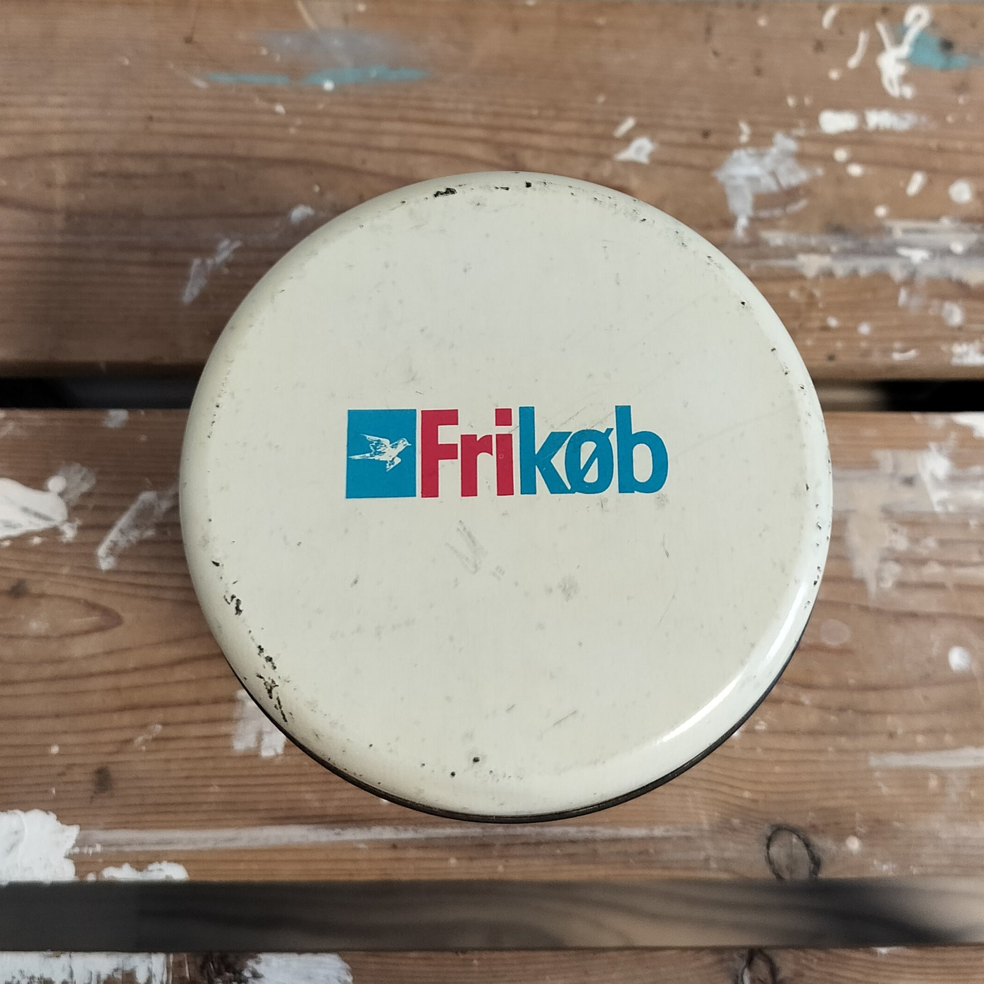 Secondhand - Retro Kaffedåse FRIKØB Ø 11 x H 14,5 cm