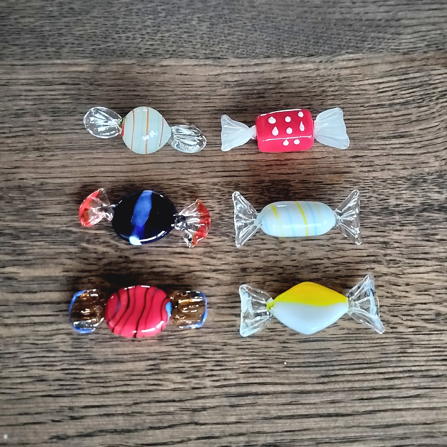 Secondhand - Glas bolcher og karameller 5/6 cm
