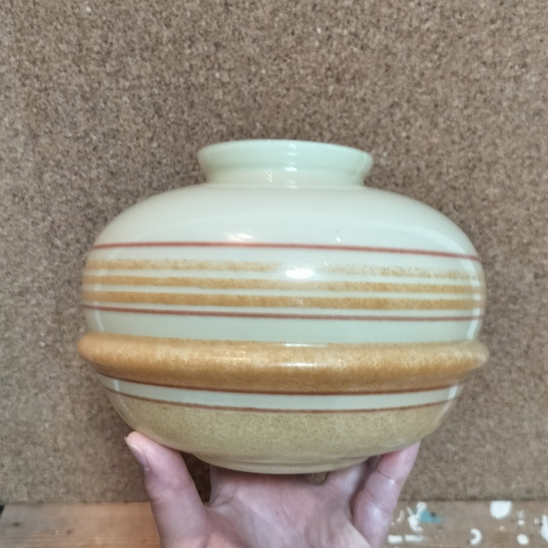 Gammel retro glas lampeskærm Ø 18 x H 14 cm