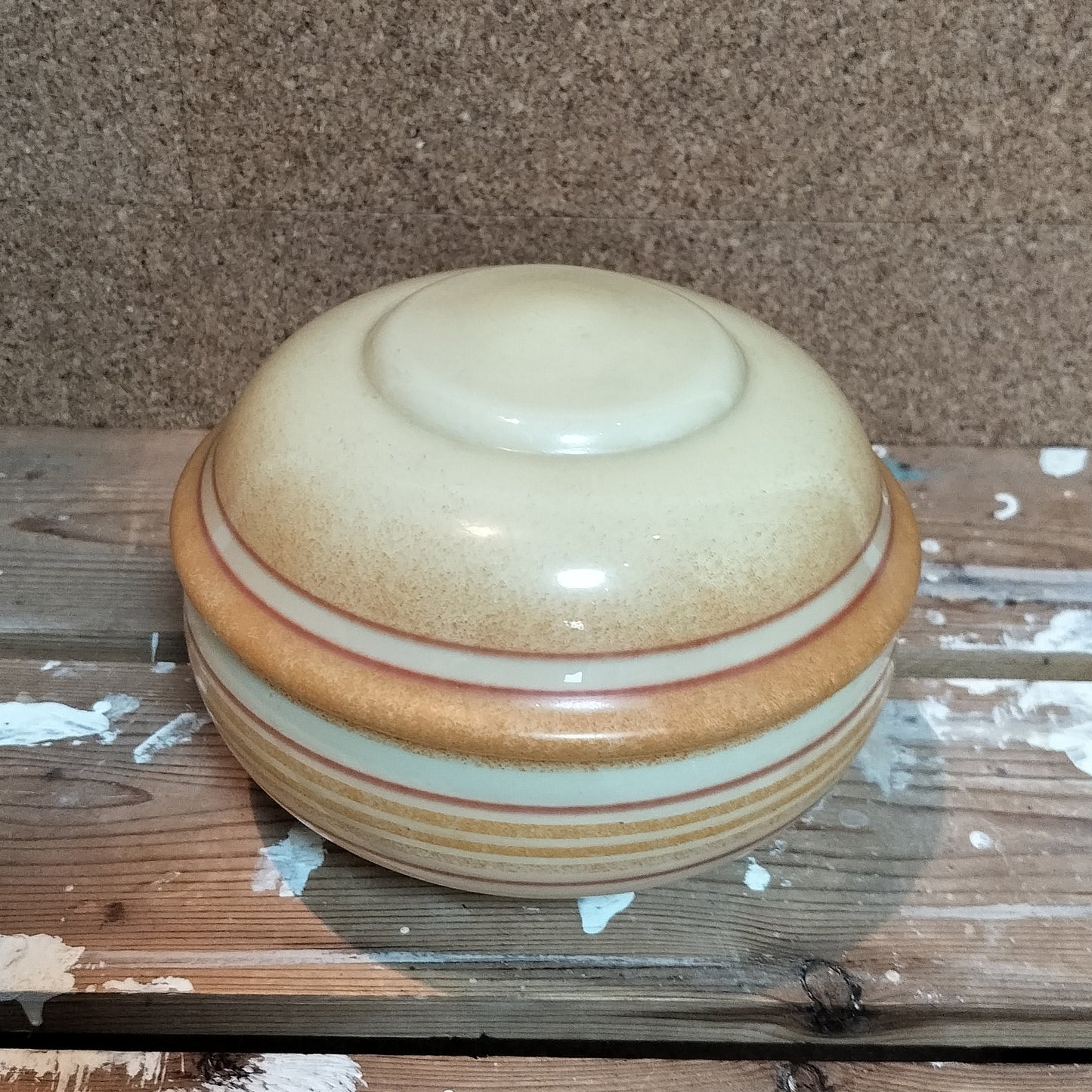 Secondhand - Gammel retro glas lampeskærm Ø 18 x H 14 cm