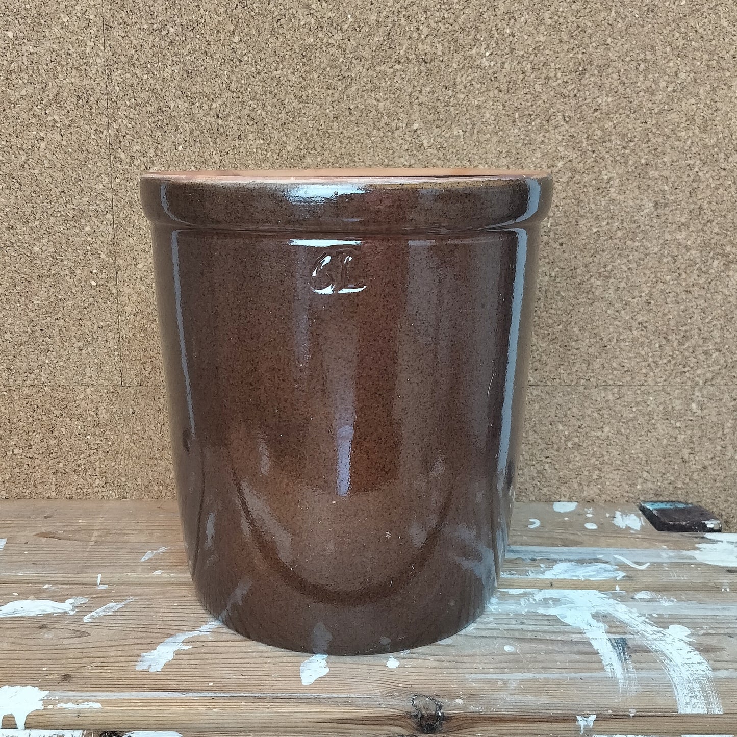 Secondhand - Syltekrukke "6L" Ø 21,5 x H 24 cm