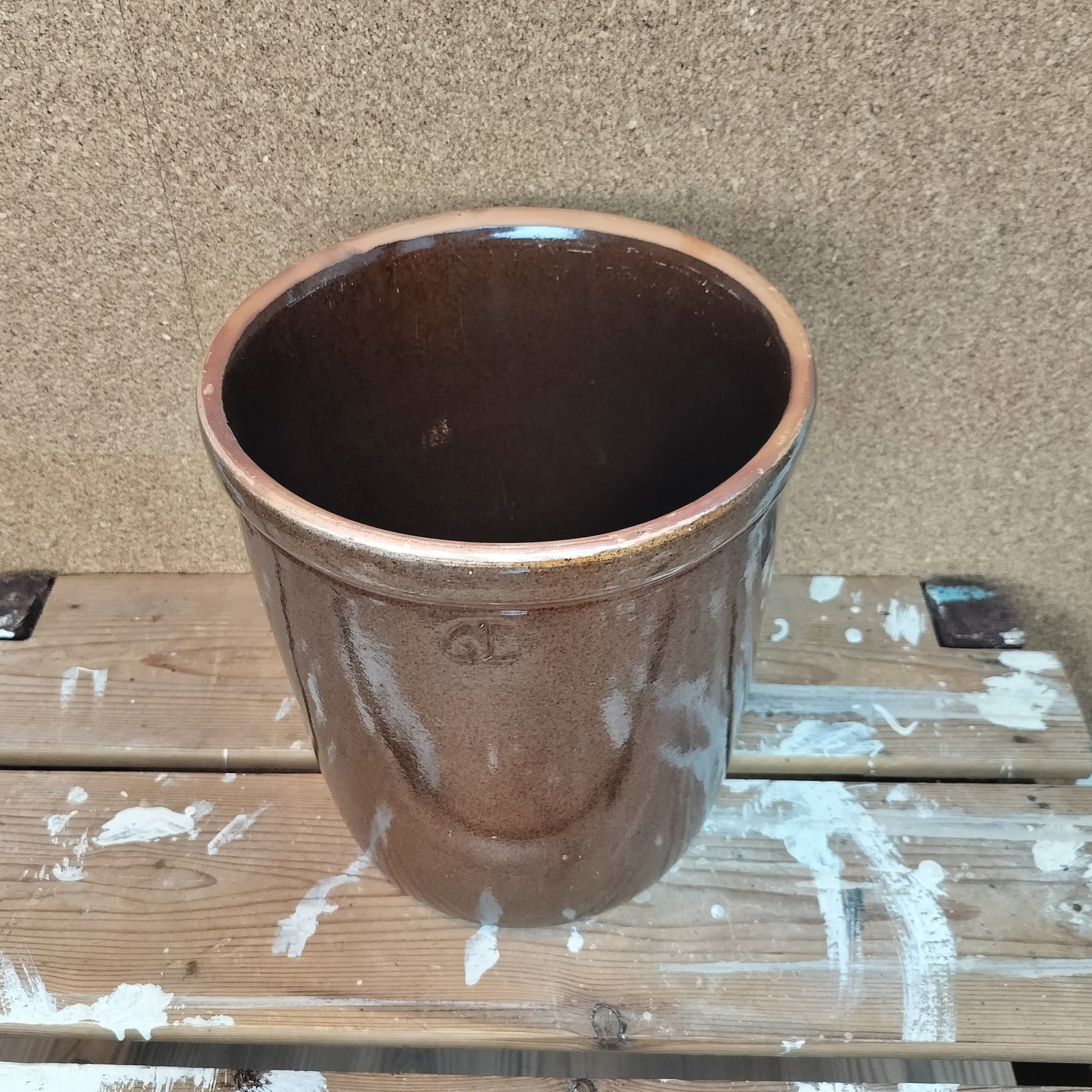 Secondhand - Syltekrukke "6L" Ø 21,5 x H 24 cm