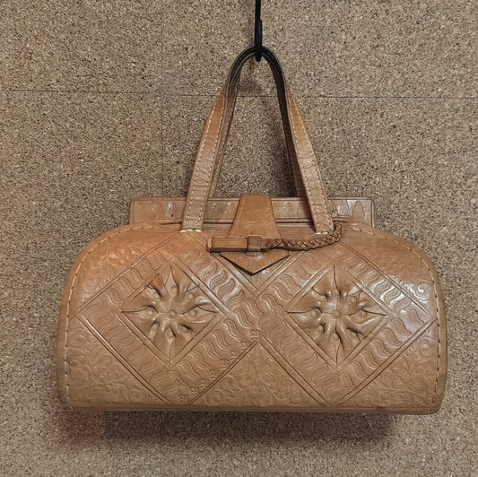 Secondhand - Håndtaske i blødt skind B 31,5 x D 13 x H 18 cm