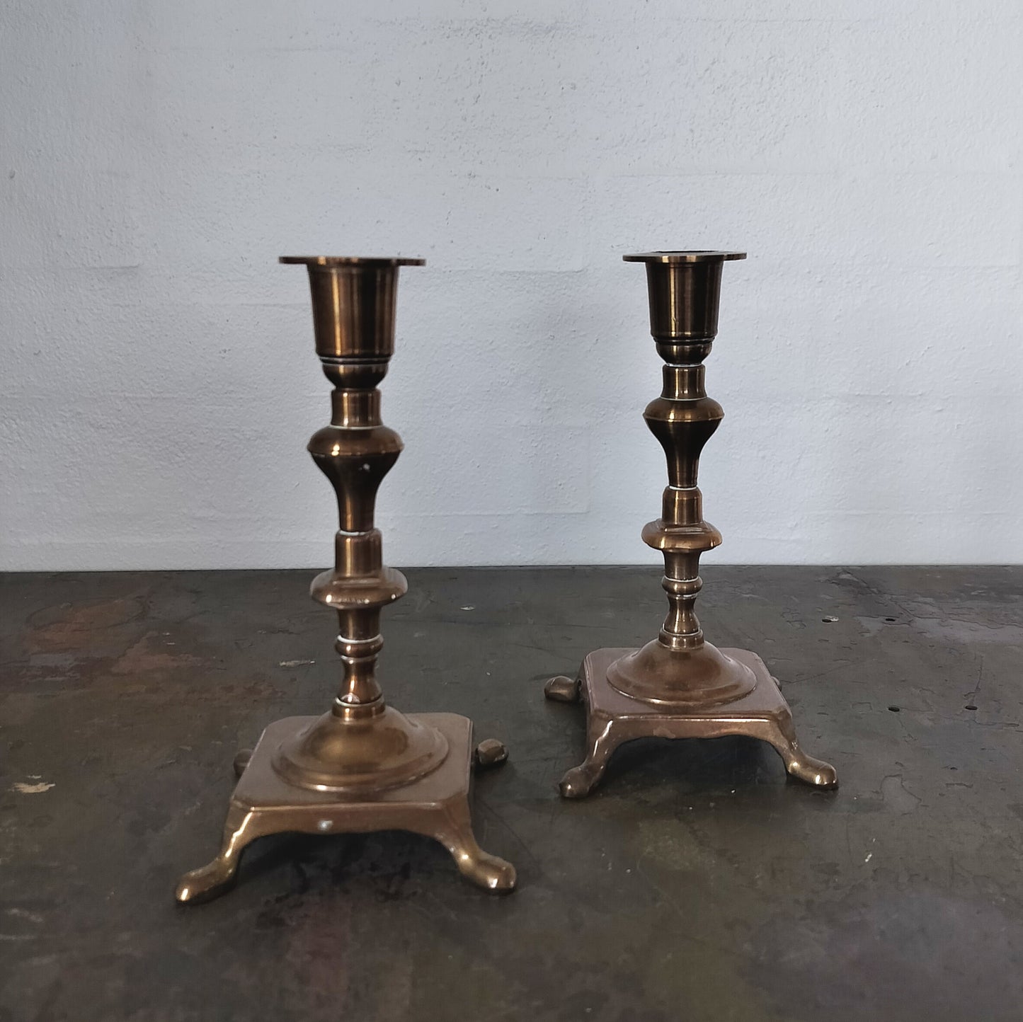 Secondhand - Vintage lysestager 2 stk.