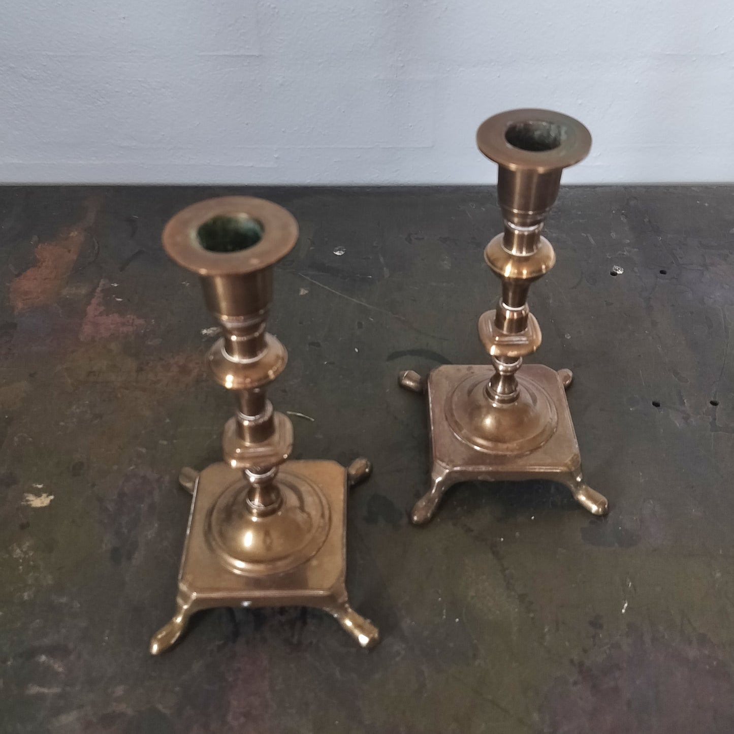 Secondhand - Vintage lysestager 2 stk.