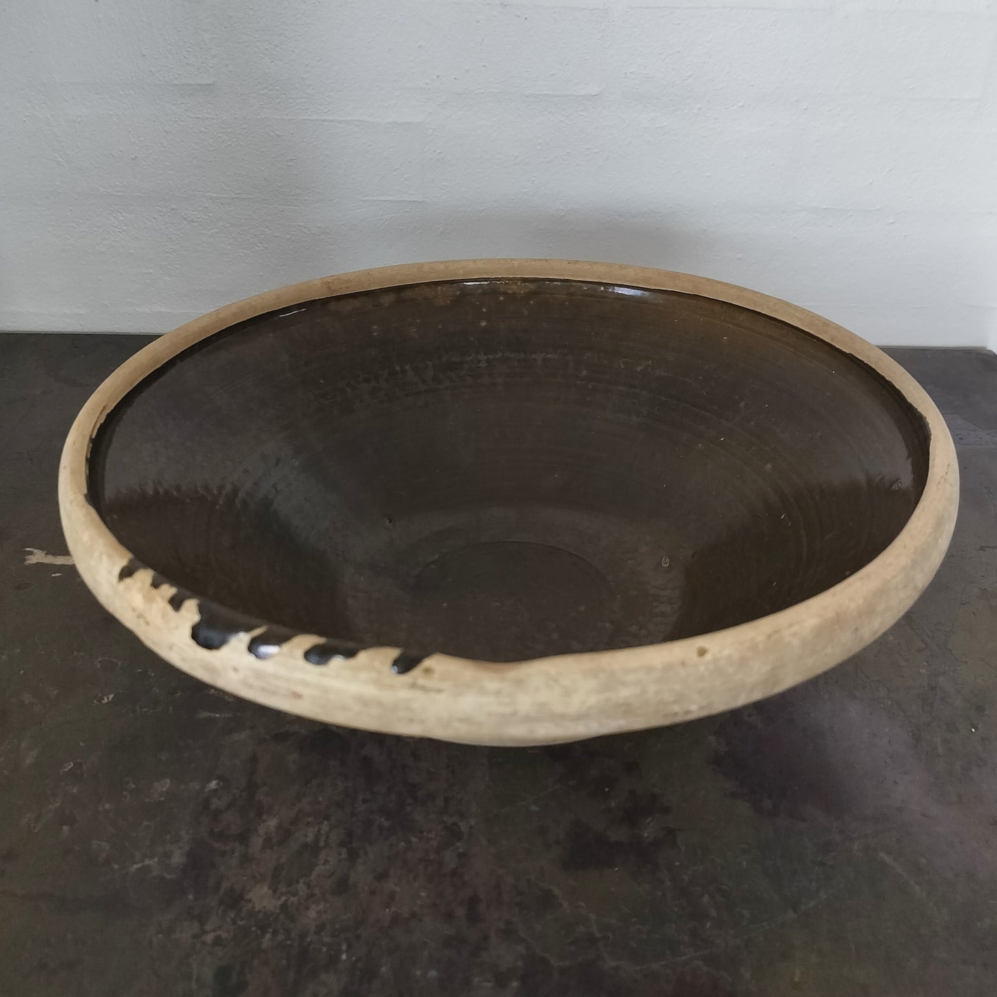 Secondhand - Lerfad Ø 33 x H 12 cm