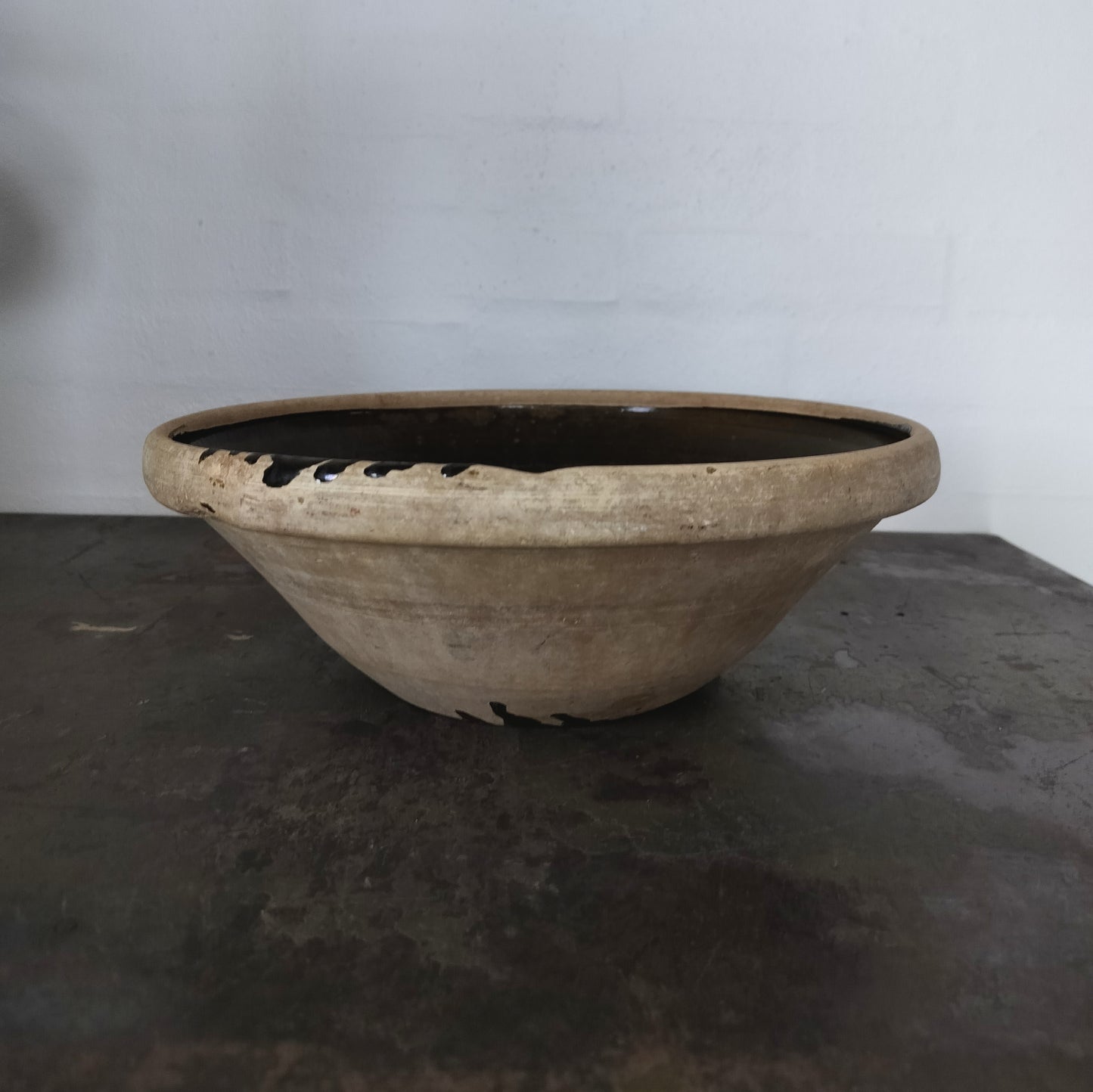 Secondhand - Lerfad Ø 33 x H 12 cm